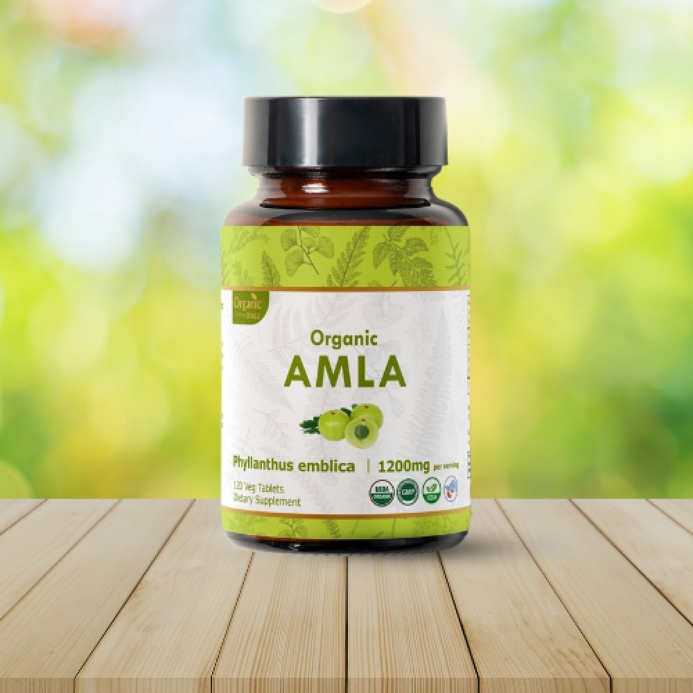 Organic Spree Amla 120 Tablets - Rich in Vitamin C, Antioxidants and Immune Support | 60 Days Supply | Organic Certified