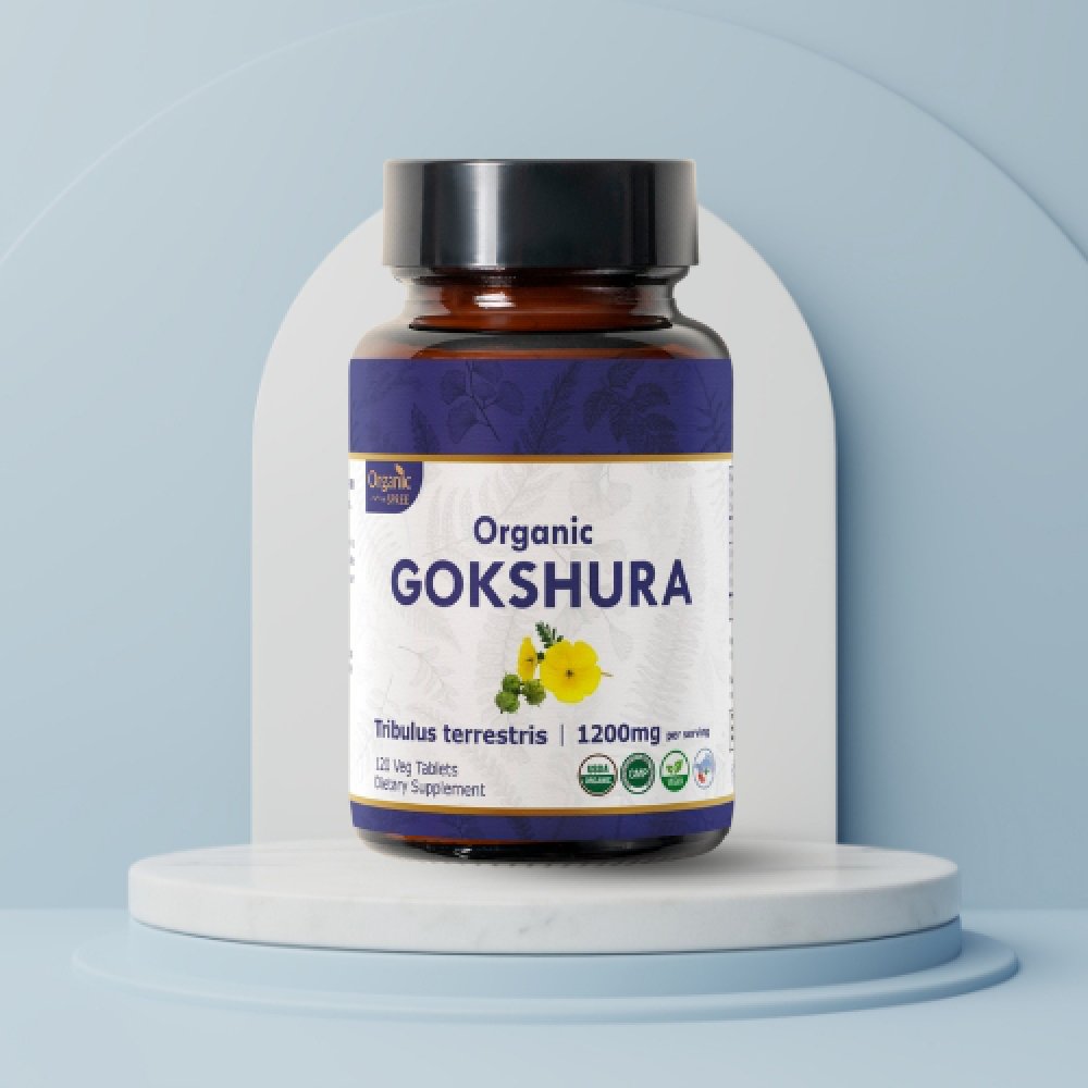 Organic Spree Gokshura 120 Tablets - Supports Immunity and Strength | 60 Days Supply | Organic Certified