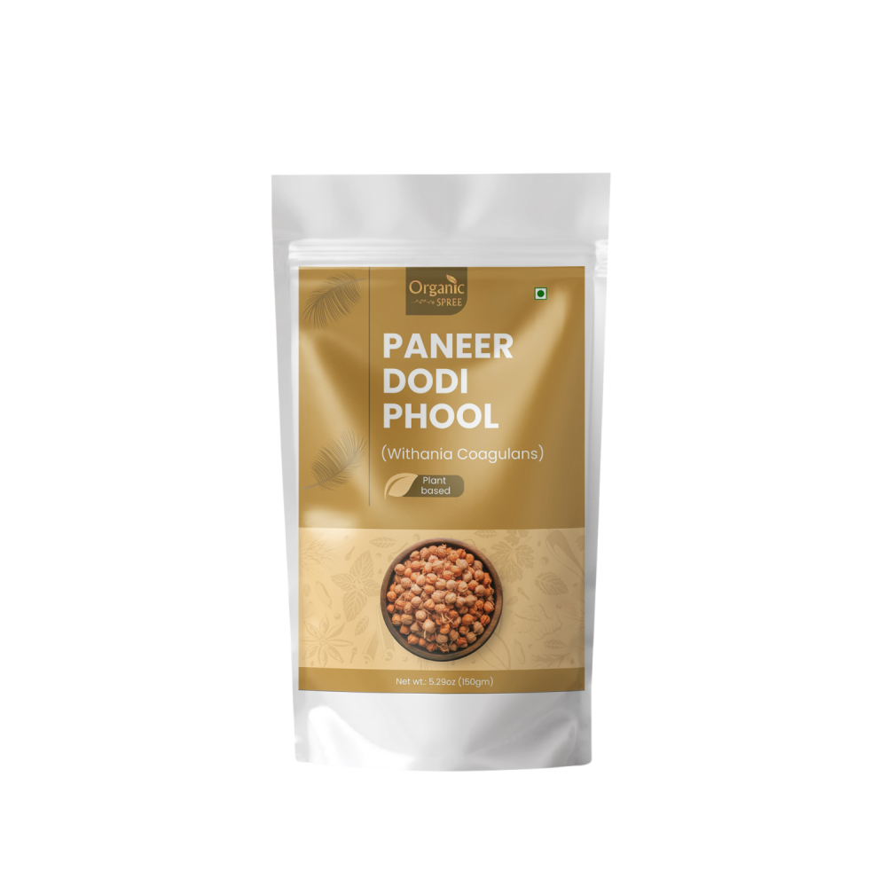 Organic Spree Paneer Dodi Phool 150gm (5.29oz) Withania Coagulans – Pure and Natural Paneer Phool