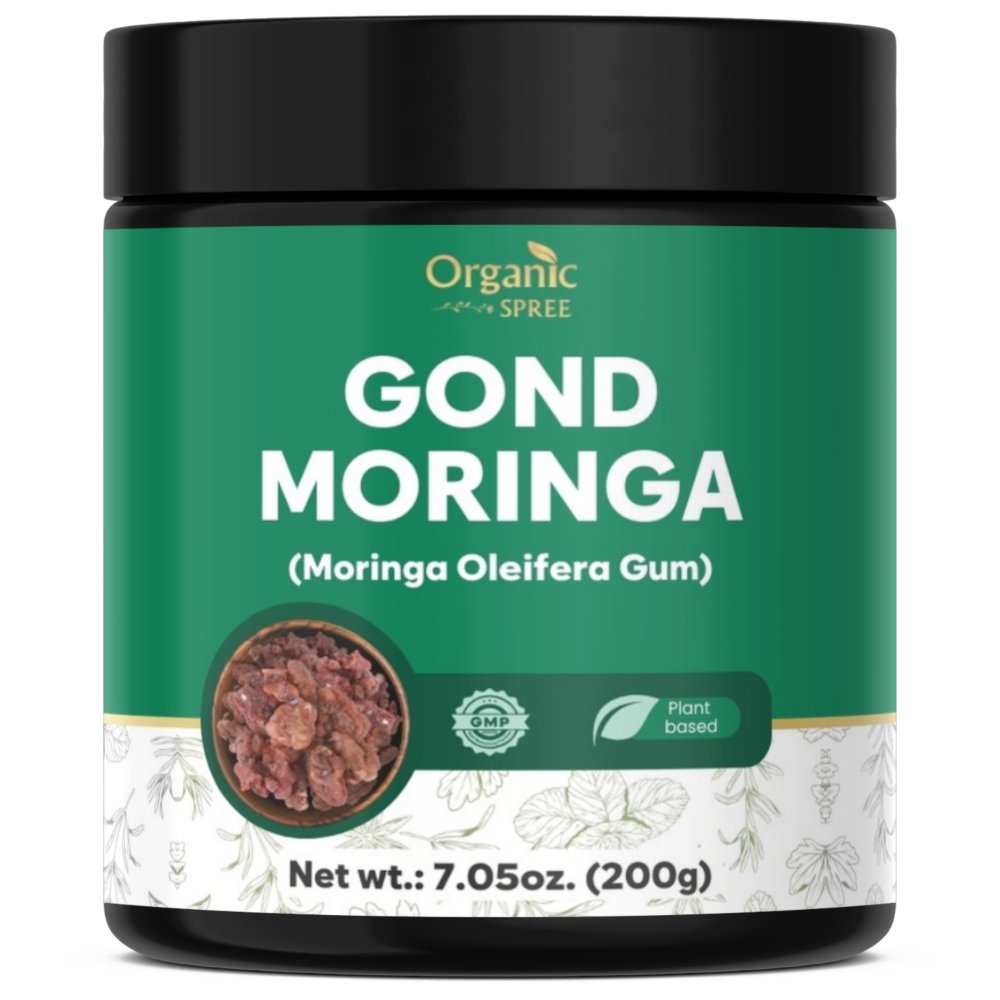 Organic Spree GOND MORINGA 200grams (7.05oz) | Moringa Oleifera Gum | Pure, Natural and Plant based