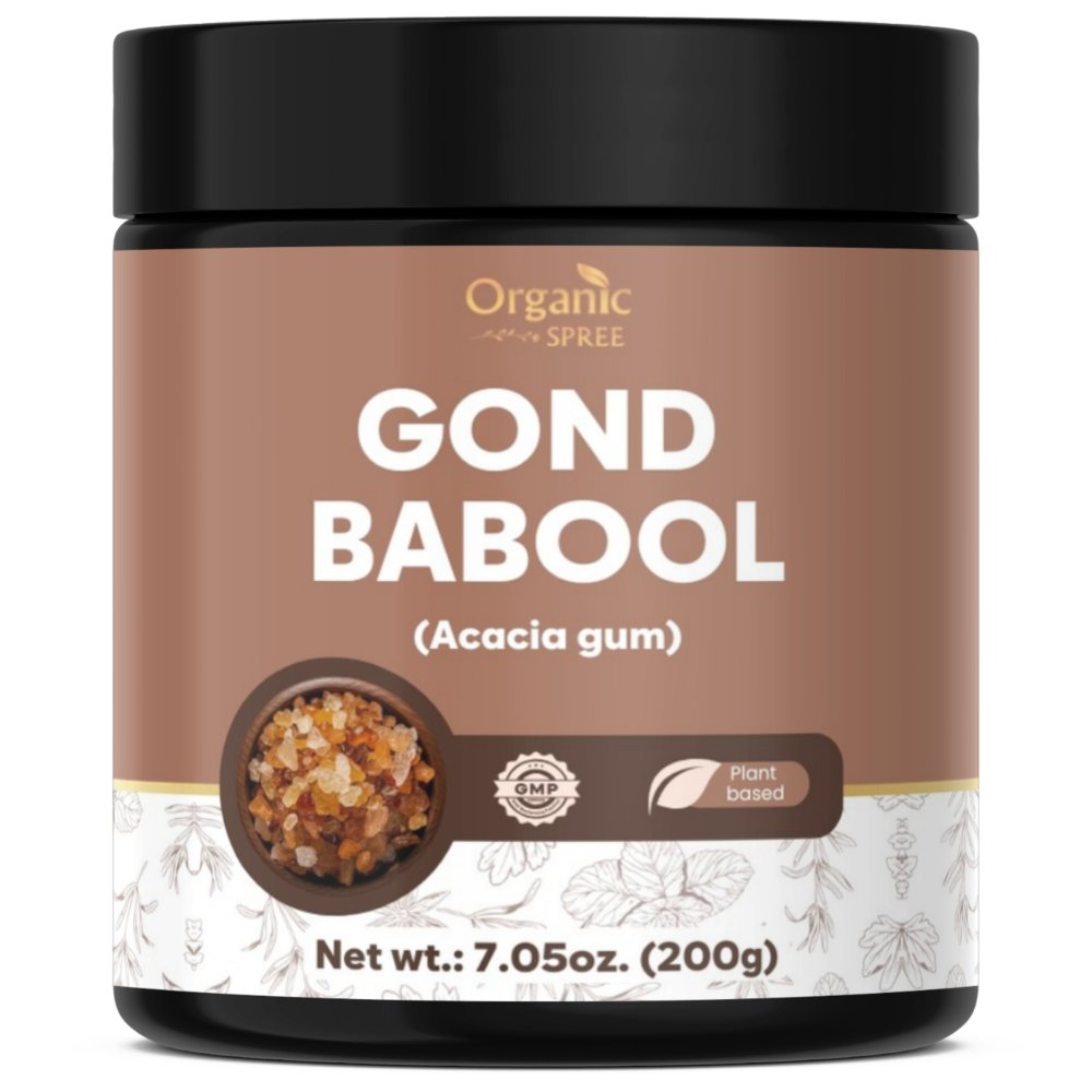 Organic Spree Gond Babool 200grams (7.05oz) | Acacia gum | Pure, Natural and Plant based