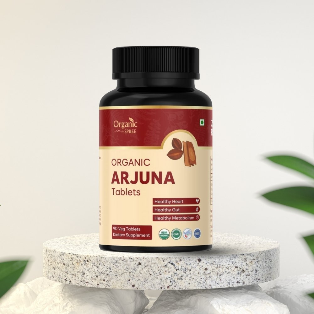 Organic Spree Arjuna 90 Tablets - Supports Cardiovascular Health l USDA Organic Certified