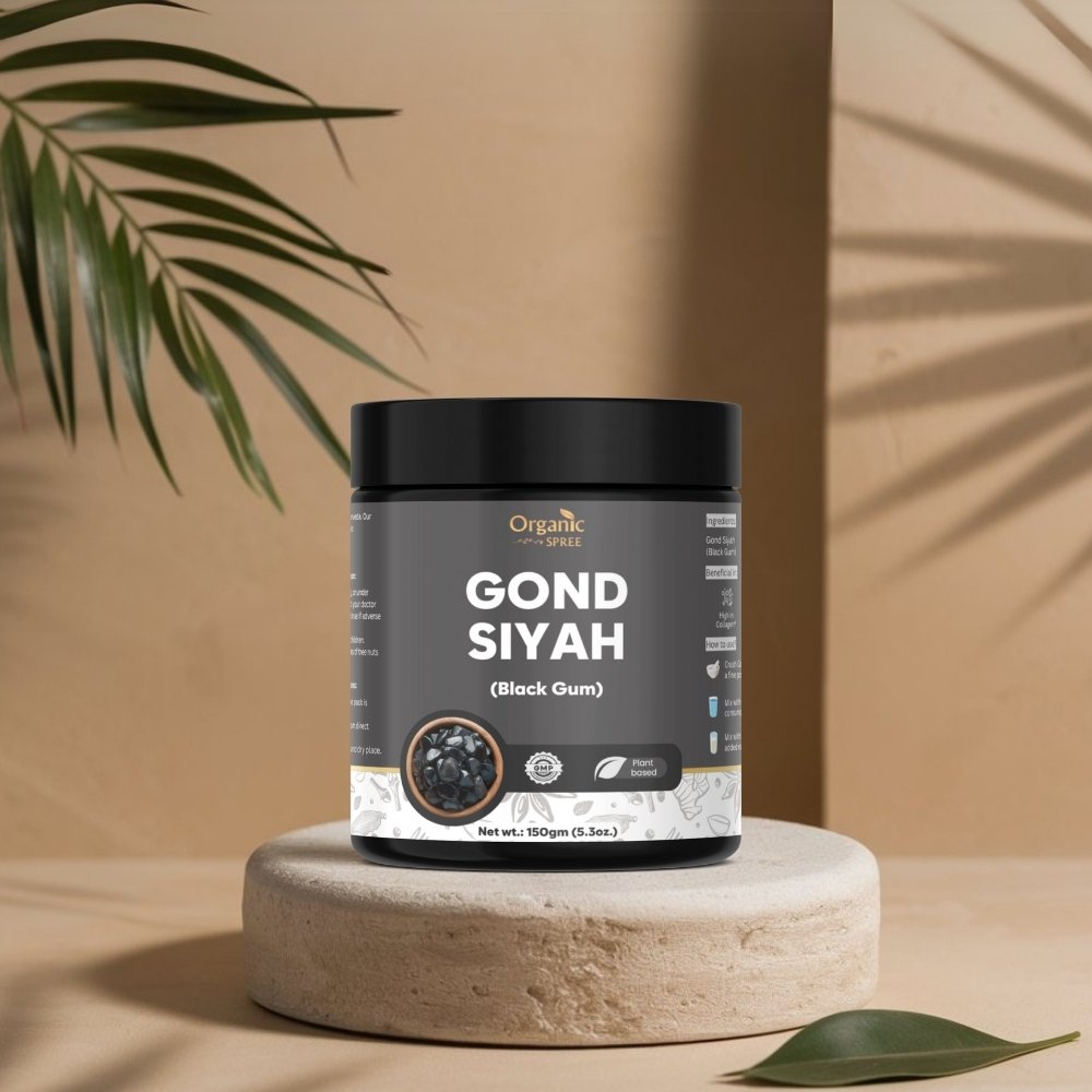 Organic Spree GOND SIYAH 200grams (7.05oz) | Black Gum| Pure, Natural & Plant Based
