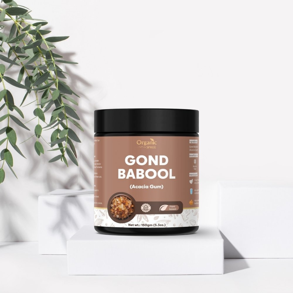 Organic Spree Gond Babool 200grams (7.05oz) | Acacia gum | Pure, Natural and Plant based