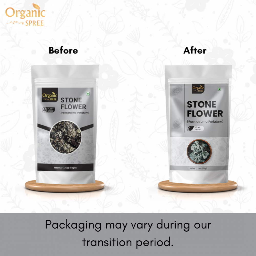 Organic Spree Stone Flower 50gm (1.76oz) Dagad Phool – Kalpasi – Pure and Natural 50gm