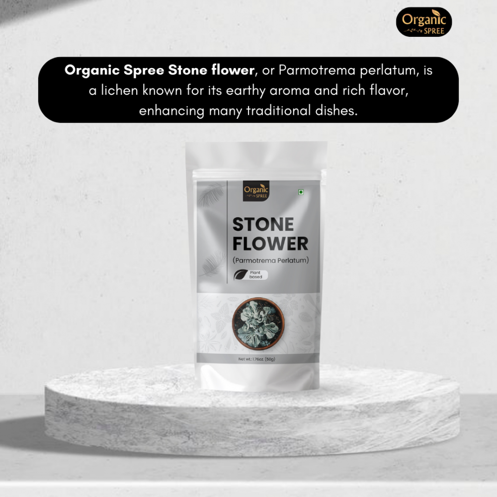 Organic Spree Stone Flower 50gm (1.76oz) Dagad Phool – Kalpasi – Pure and Natural 50gm